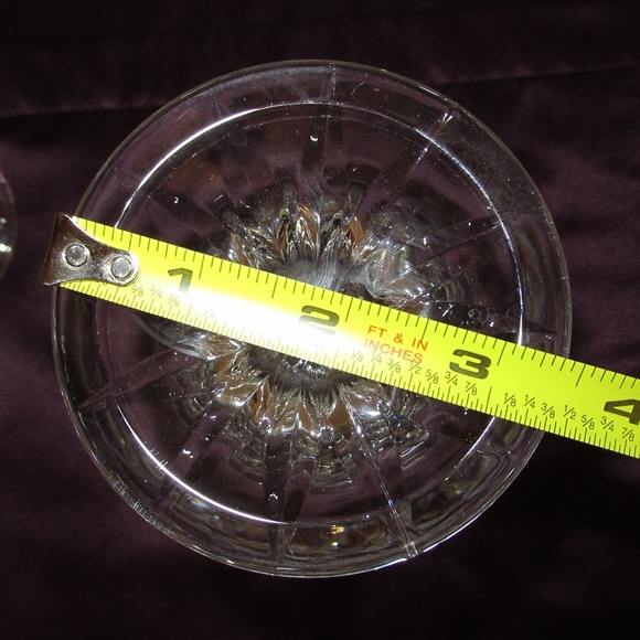 Lead Crystal Tulip Style Goblets - Picture 9 of 10